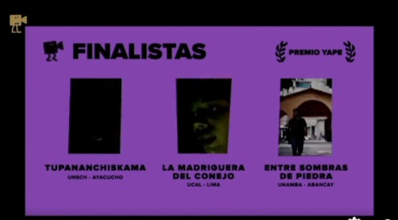 UNAMBA gana premio a nominación a tres mejores cortometrajes de UNIFEST