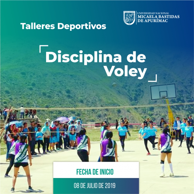 Talleres de Disciplina Deportiva de Voley, lunes 08 de julio