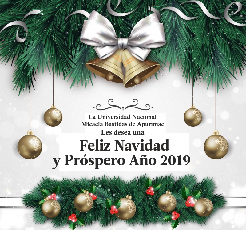 ¡Feliz Navidad y Próspero año 2019!