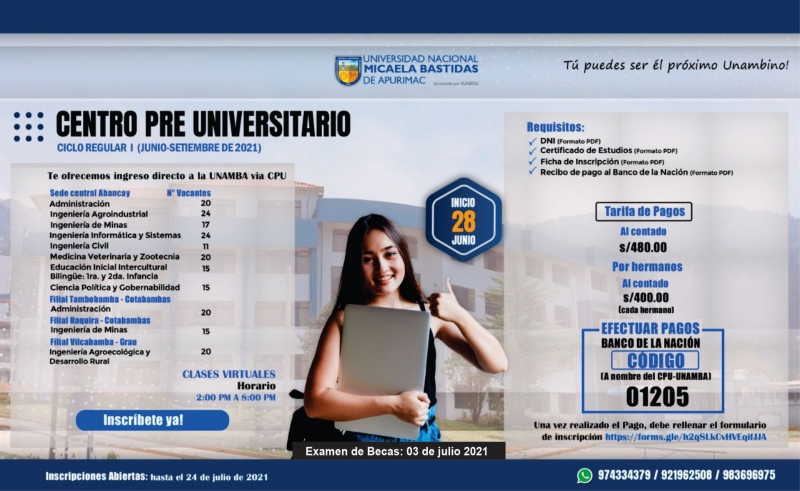 Centro Pre Universitario - UNAMBA