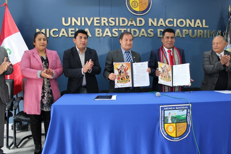 UNAMBA y Gobierno Regional de Apurímac firman importante convenio de cooperación interinstitucional