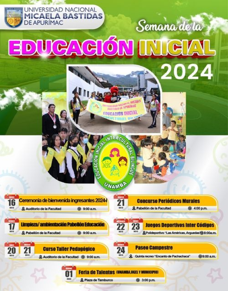 Semana de la Educación Inicial en la UNAMBA