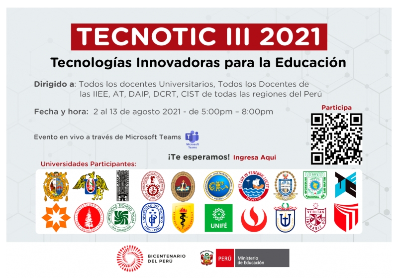 Invitación al Evento TECNOTIC III 2021