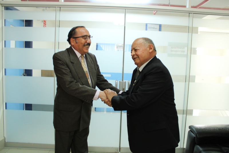 Rector de la UNAMBA recibe visita del rector de la Universidad Tecnológica de los Andes