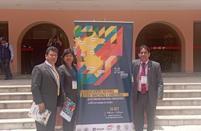 Docentes de la UNAMBA participan en Encuentro Nacional de Responsabilidad Social Universitaria en Piura