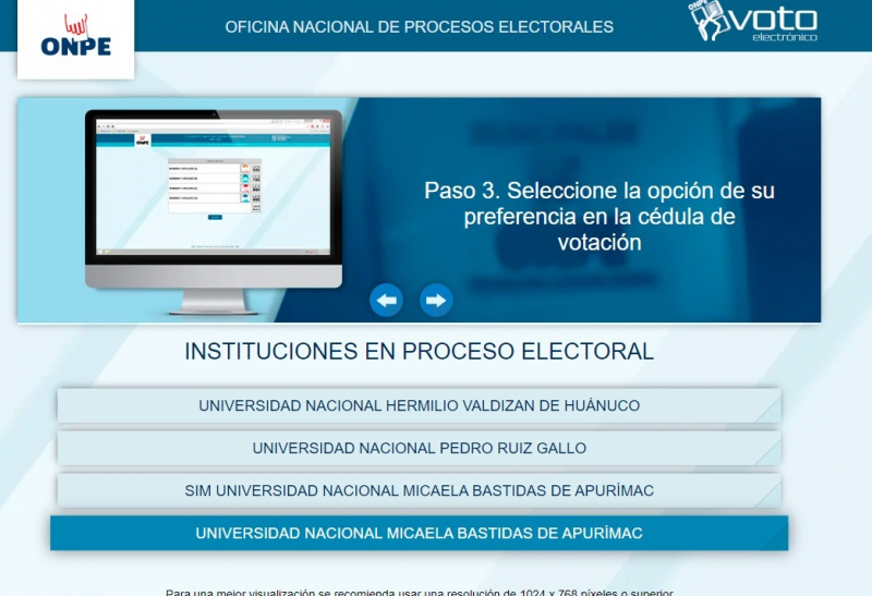 SIMULACRO UNAMBA 2024 - Elecciones Generales Universitarias 2024