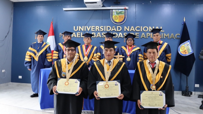 UNAMBA entrega diplomas de Grado Académico de Maestro en Administración Educativa