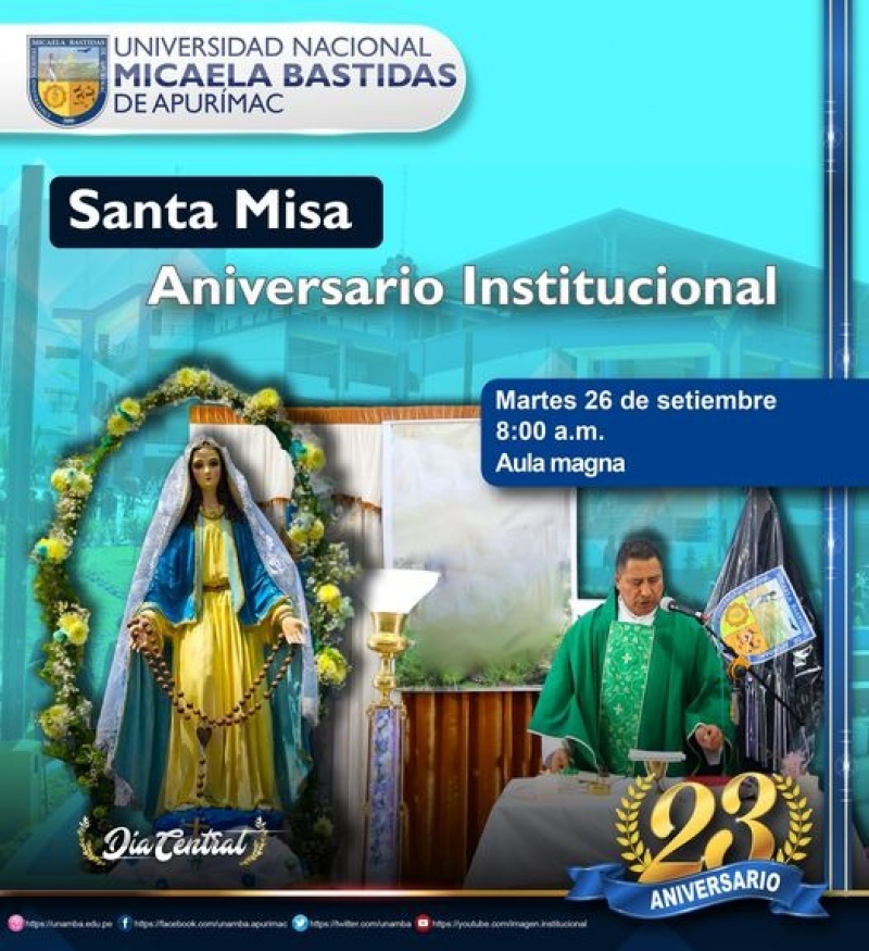 Santa Misa por Aniversario Institucional