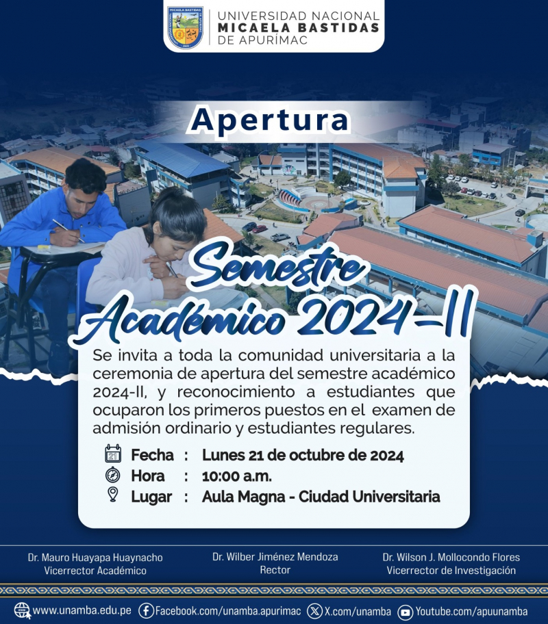 Ceremonia de Apertura del Semestre Académico 2024-2