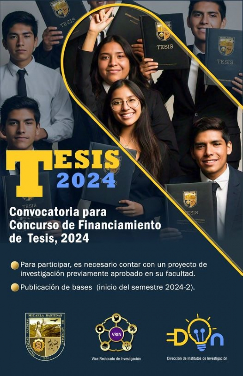 CONCURSO DE FINANCIAMIENTO DE TESIS 2024