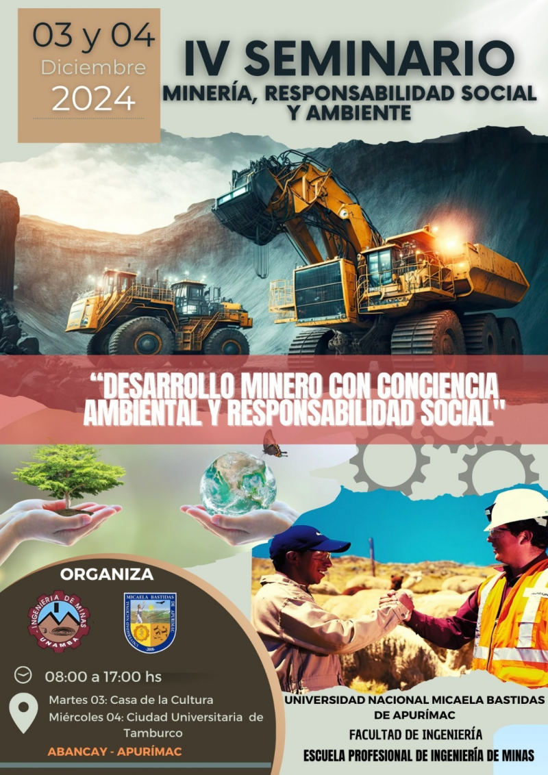 IV Seminario MINERÍA, RESPONSABILIDAD SOCIAL Y AMBIENTE