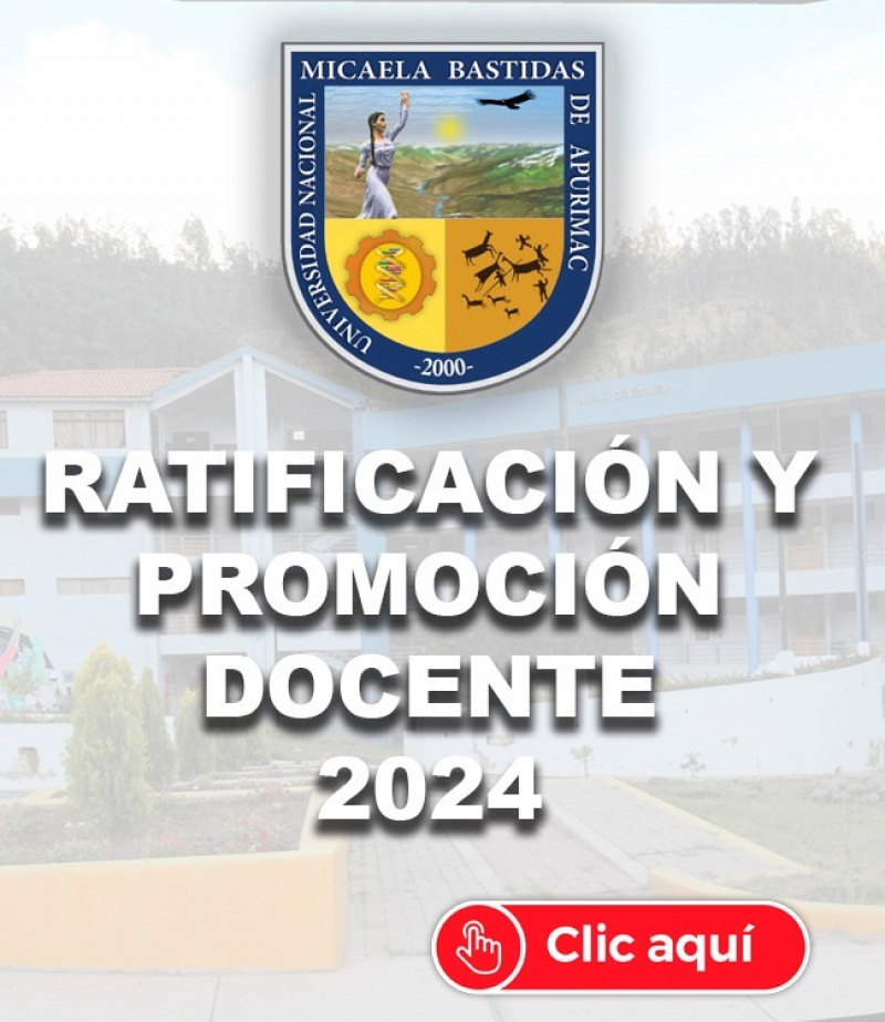 Ratificación y Promoción Docente Ordinario 2024 - UNAMBA