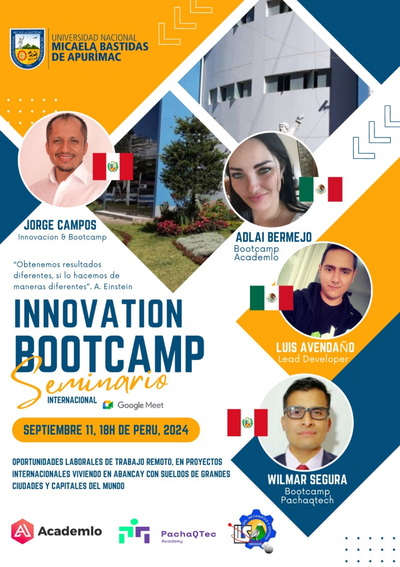 Seminario internacional &quot;Bootcamp Innovation&quot;