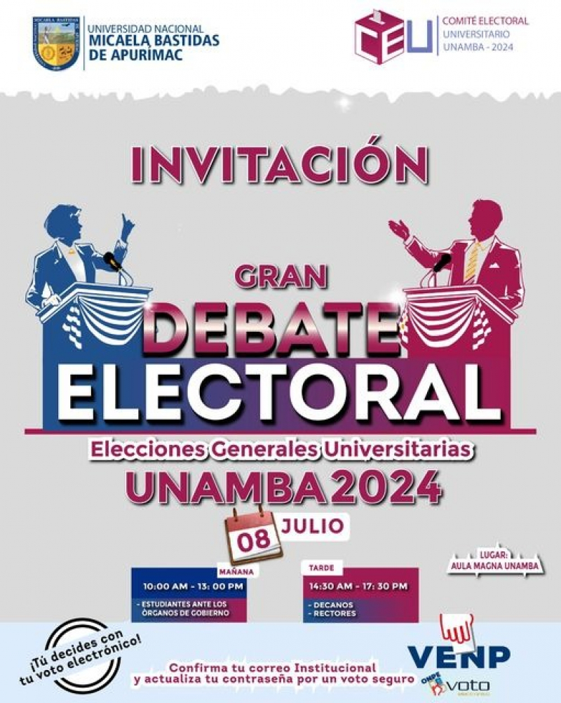 Gran Debate Electoral - UNAMBA 2024