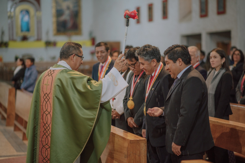 UNAMBA participó en Santa Misa por asunción de cargo de nuevas autoridades universitarias