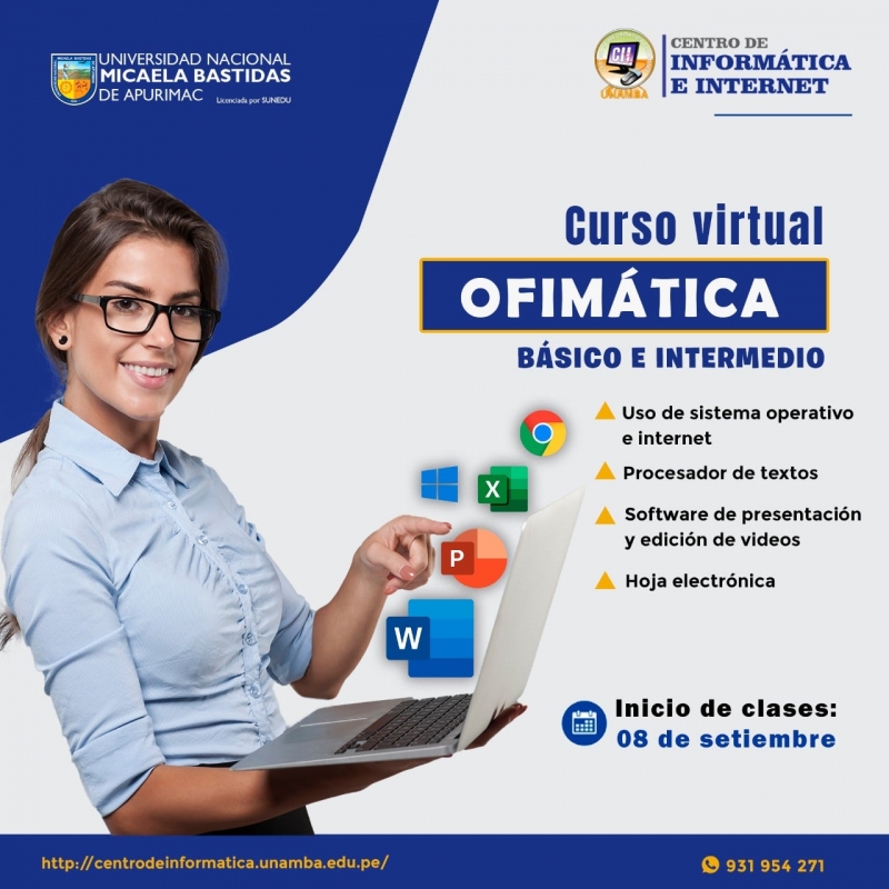 Centro de Informática - UNAMBA - CURSO VIRTUAL DE OFIMÁTICA