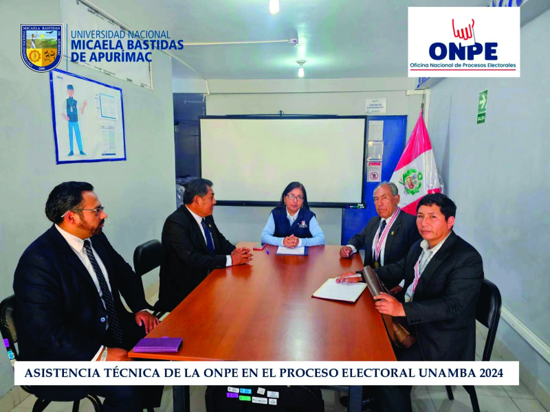 ONPE brinda asistencia técnica al Comité Electoral de la UNAMBA para proceso de Elecciones Generales Universitarias 2024