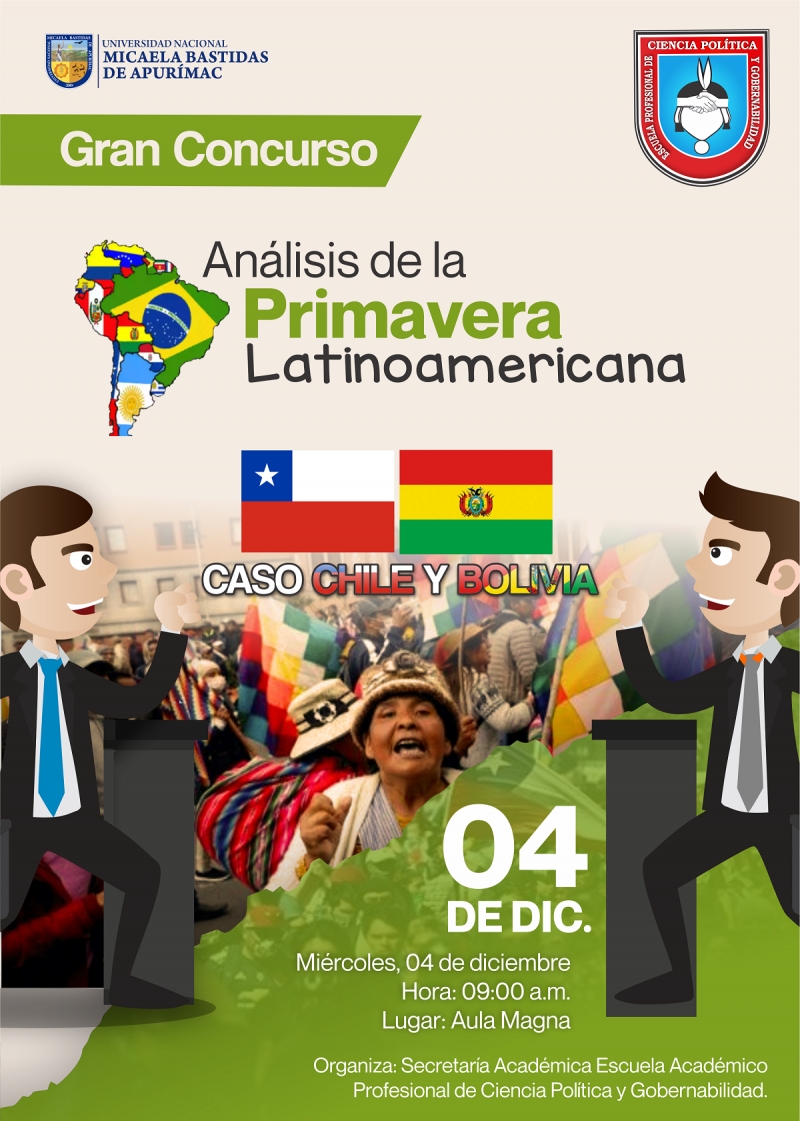 Concurso: Análisis de la Primavera Latinoamericana, caso Chile y Bolivia, 04 de diciembre